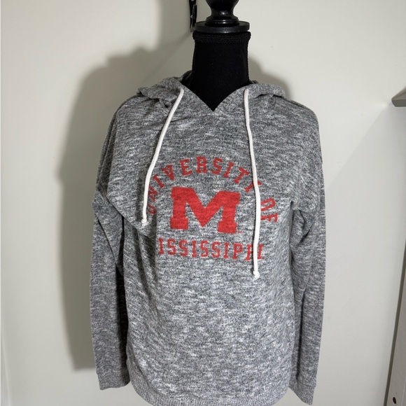 Gray University of Mississippi Hoodie - Picture 1 of 5